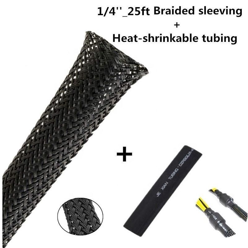 Self Wrapping Semi Rigid Split Braided Tube Sleeve