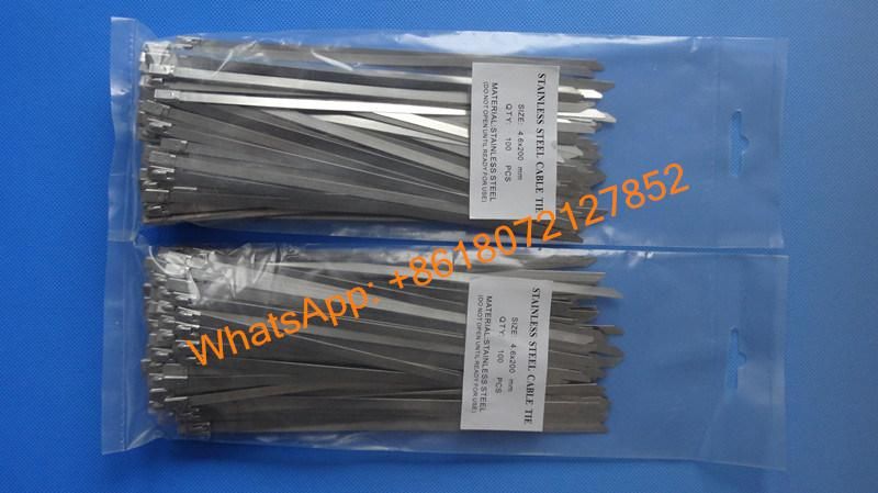 Self-Lock Stainless Steel Tie with Ball Lock