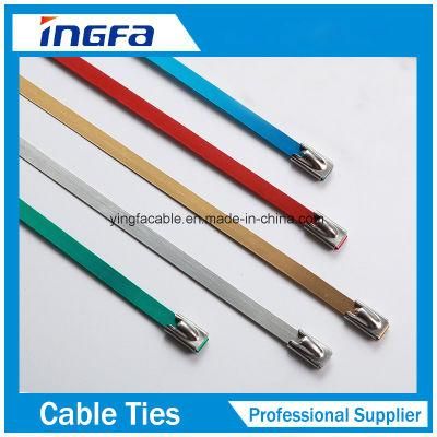 Spray Plastic Stainless Steel Cable Ties with Ce RoHS