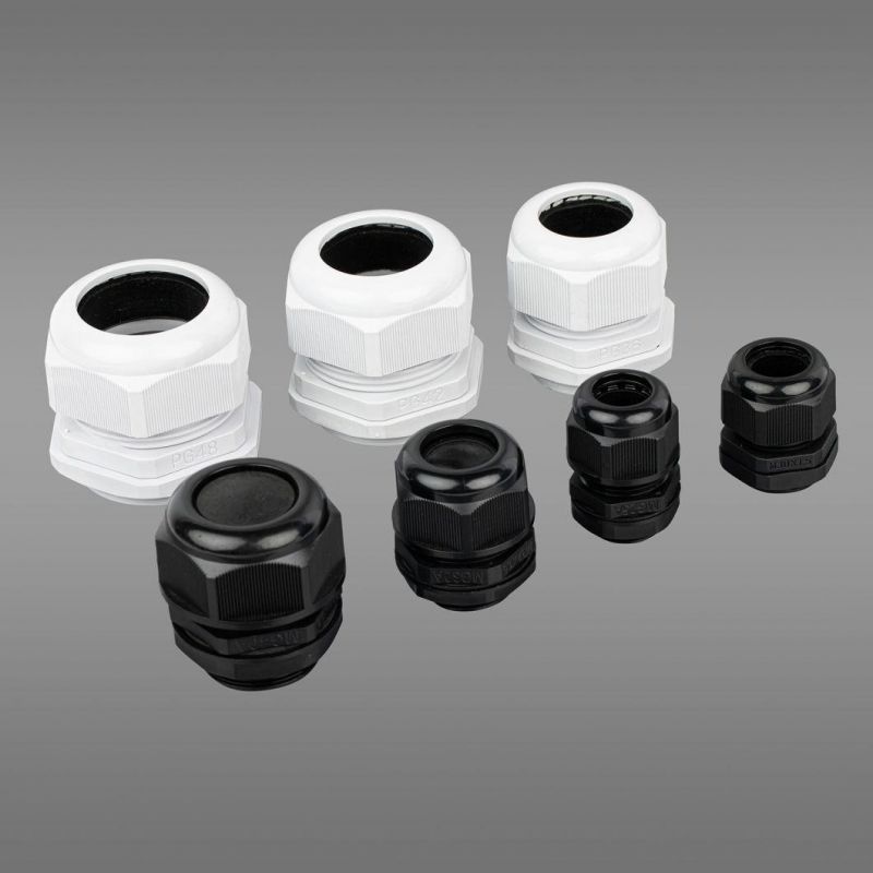 Plastic IP 68 Mg Type Nylon Cable Gland with Washer Mg40