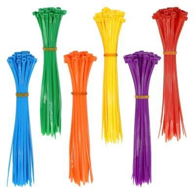 300PCS Multi-Purpose Nylon Cable Ties Durable Zip Wire Wraps Assorted Color 8 Inch 50 Lbs Tensile Strength
