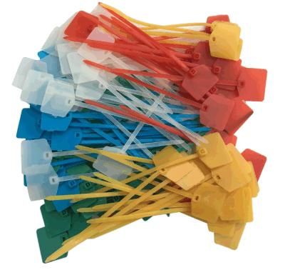 100 PCS 5 Colors Nylon Fastening Reusable Cable Marker Ties Self-Locking Cord Tags 5 Inches Write on Ethernet Label Wire Straps