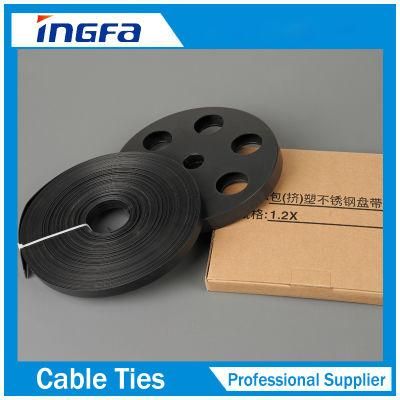China Supplier 316 Stainless Steel Band Tape with Epoxy Coated