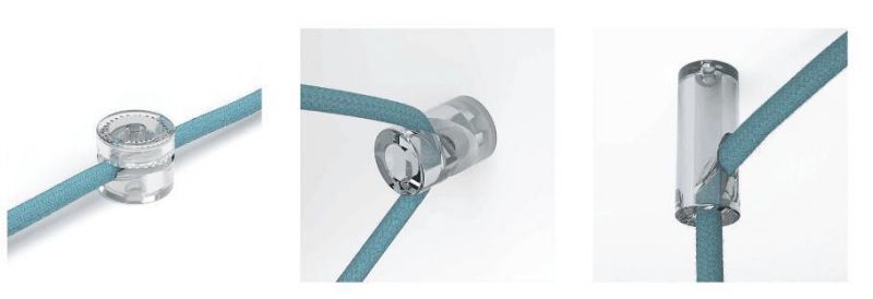 Plastic Transparent Wire Clamp, Round Cable Holder