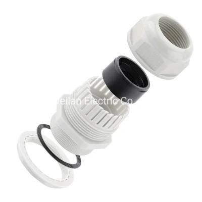 IP68 PP/Nylon Cable Glands Waterproof Cable Gland Joints Pg7 Pg9 Pg11 Pg13.5 Cable Gland Sizes