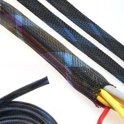 3mm Multi-Colored Pattern Braided Wire Cable Cover Pet Protection Sleeving