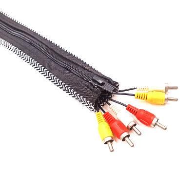Color Zipper Cable Management Sleeve