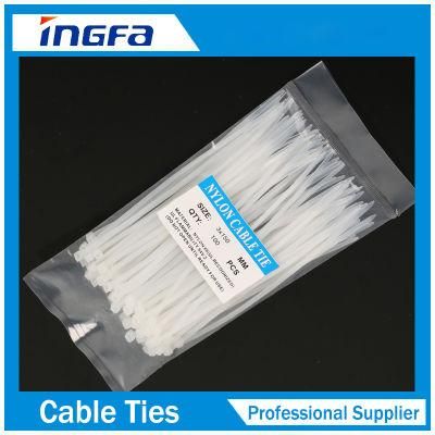 White Self-Locking Cold Resistant Nylon Cable Ties