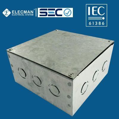 IEC 61386 Steel Electrical Junction Box Junction Box Chuqui Box Pregalvanized Caja Metalica 200 X 200 X 100