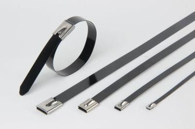 Self Locking Polyester Coated Stainless Steel Cable Tie