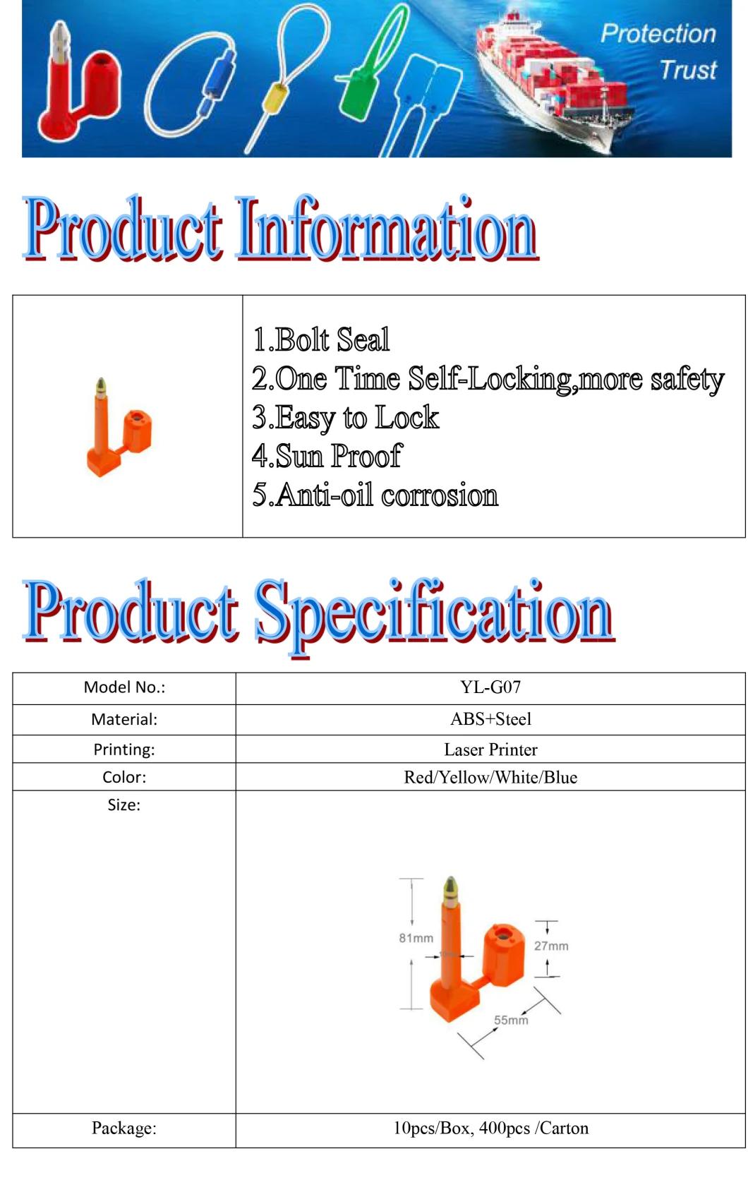 High Quality and Durable Bolt Seal with Super Security