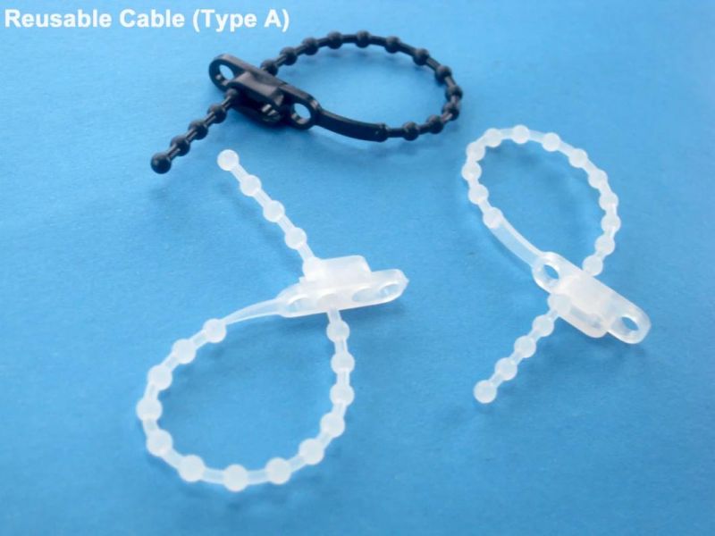 Reusable Nylon Cable Tie for Computer Wire Bundle