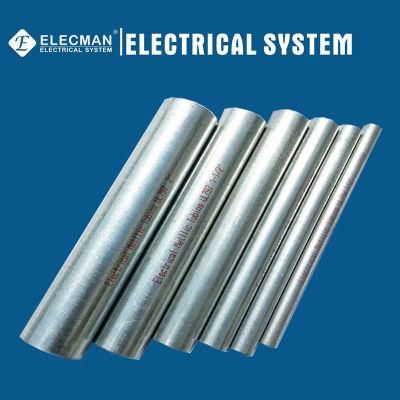 Tubo Metalico EMT Conduit Galvanizado EMT Conduit 1/2&quot; HDG EMT Pipe Electrical Cable Conduit