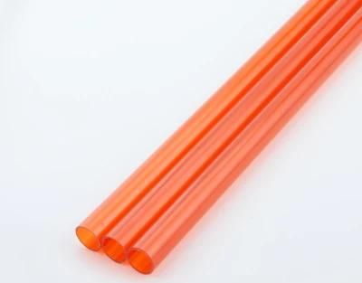 Clear Orange Electrical Plastic Tubo Conduit