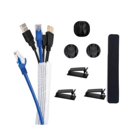 PC Cord Management Organizer Cable Management Kit Wire Organizer