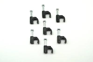 Plastic Electric Circle Nail Cable Clip