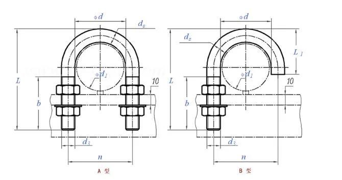 China Professional Manufacturer Metal Stainless Steel U Type Bolt with Nuts