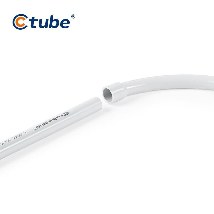 Grey PVC Electrical Conduit Pipe Fitting 90 Degree Sweep Bend
