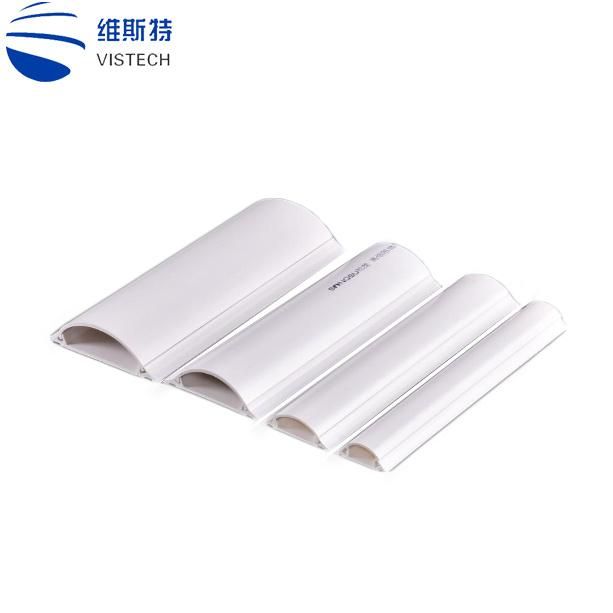 Heat Resistance PVC Outdoor Electrical Cable Trunking Accessories Pipe