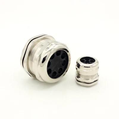 M32 Brass Cable Glands with IP68 2 Holes Cable Joint