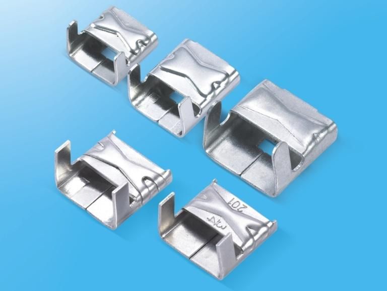 Outdoor Galvanized Stainless Steel Lx Type Banding Clip