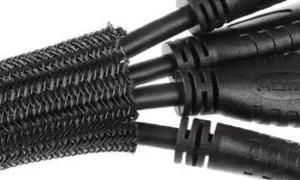 Self Closing &amp; Open Tubular Shape Pet PA Fibre Knitted Sleeve Protection Used in Automobile