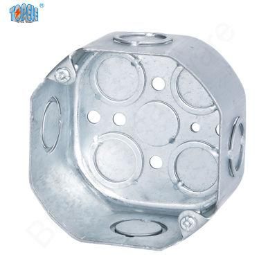 Deep Conduit Handy Outlet Square Utility Octagonal Extension Galvanized Steel Metal Junction Box