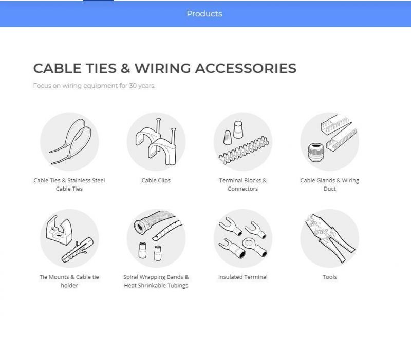 2.5X150 PA66 High Quality CE UL Certificated Nylon Cable Tie