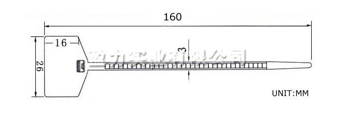 One Time Using Pull Tight Plastic Seal