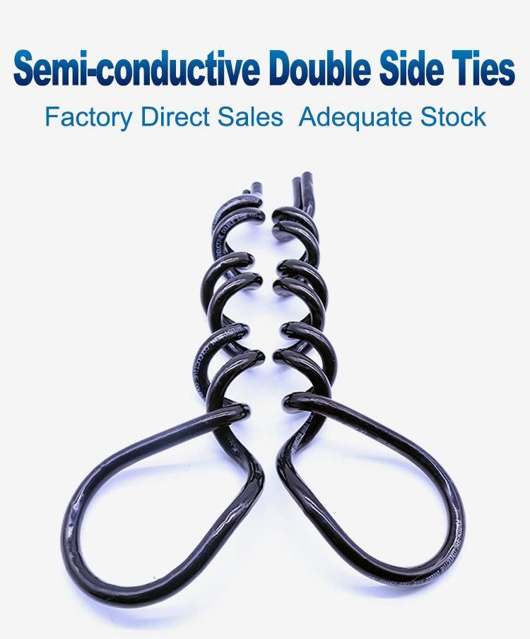 Insulator Ties Semi-Conductive Plastic Double Angle Side Ties