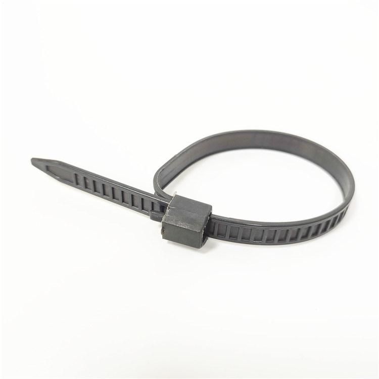 200mm 250mm Black Releaseable Nylon Cable Ties for Wires