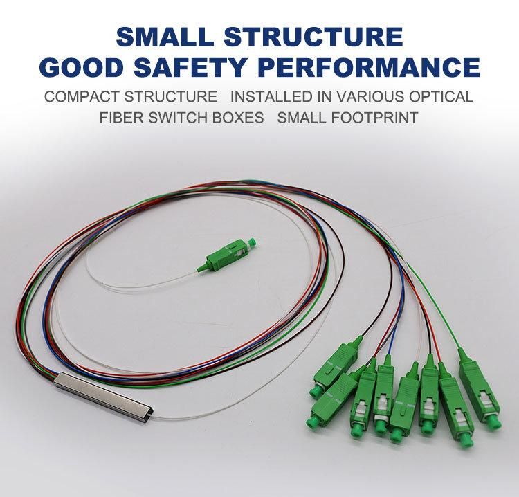 Chinese OEM 1*8 Optical Fiber PLC Splitters