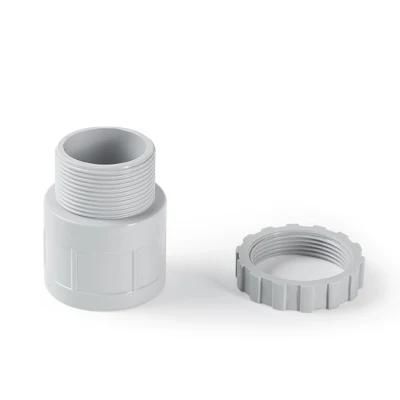 Electrical PVC Conduit Male Adapter Locknut