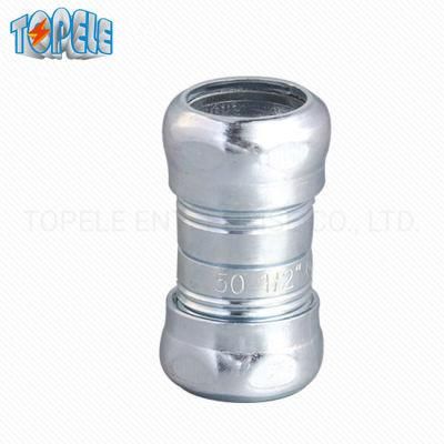 3/4&quot; Zinc / Steel EMT Pipe Fittings Compression Couplings UL Standard