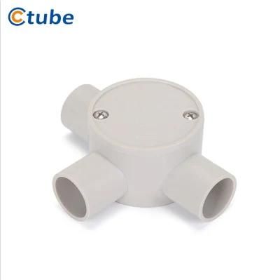 Electrical Conduit Pipe Fittings Plastic Shallow Halogen Free Junction Box