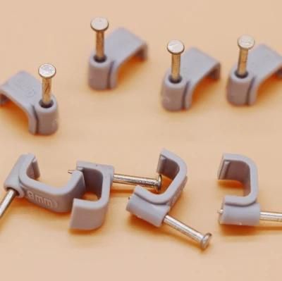 Electrical Appliance Cable Fixed Nail Square Professional Insulation Tape Wire Accessories Plastic Clip Hot