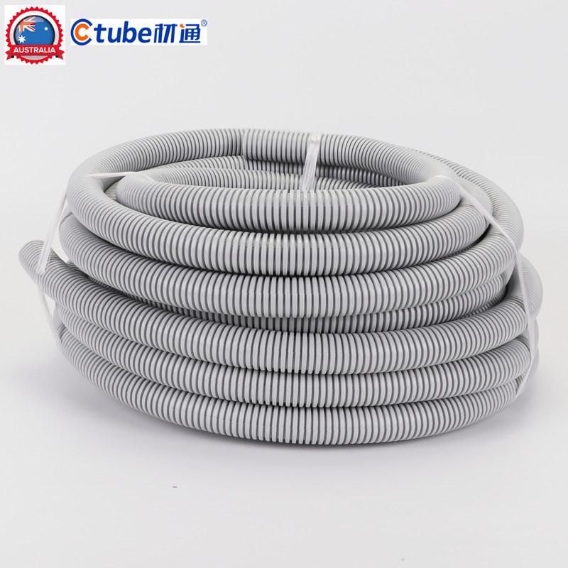 20mm Grey Medium Duty PVC Electrical Corrugated Conduit Flexible Pipe