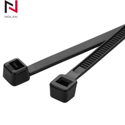 Cable Organizer 4.8*450mm Promotion Black Plastic Nylon Cable Tie Cable Tidy