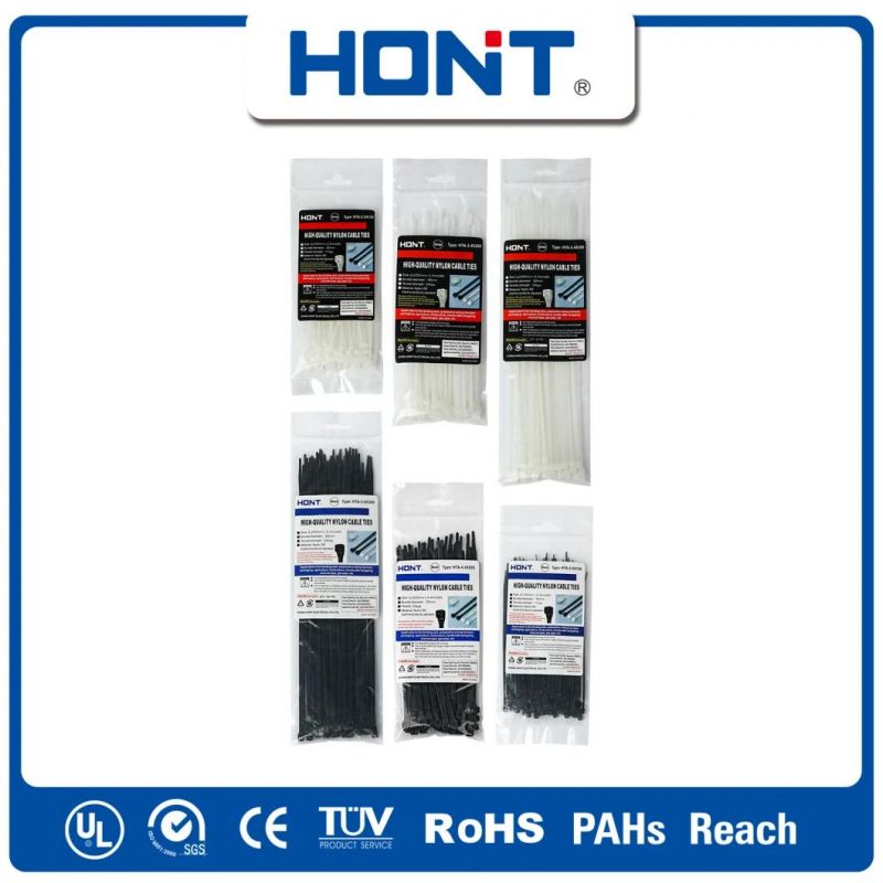 Nylon Hont Plastic Bag + Sticker Exporting Carton/Tray Marker Self-Locking Cable Tie