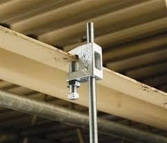Malleable Iron Rod or Insulator Support Beam Clamp with UL