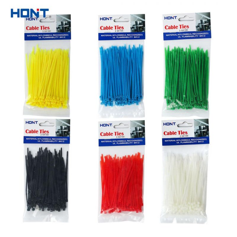 Plastic Ht-7.2*150mm Self Locking Nylon Cable Tie with TUV