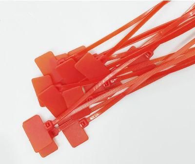 Wraps Nylon Write on Label Tag Security Plastic Seal Cable Tie with Label Strap Marker Nylon PA66
