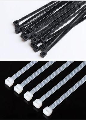 White 100PCS/Bag 7.6X200-7.6X700mm Self-Locking Self Locking Nylon Cable Tie with RoHS Factory Price