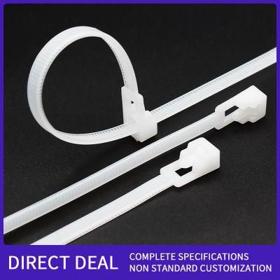 Reusable Cable Tie Nylon PA66 Cable Zip Tie Releasable Wire Plastic Cable Tie