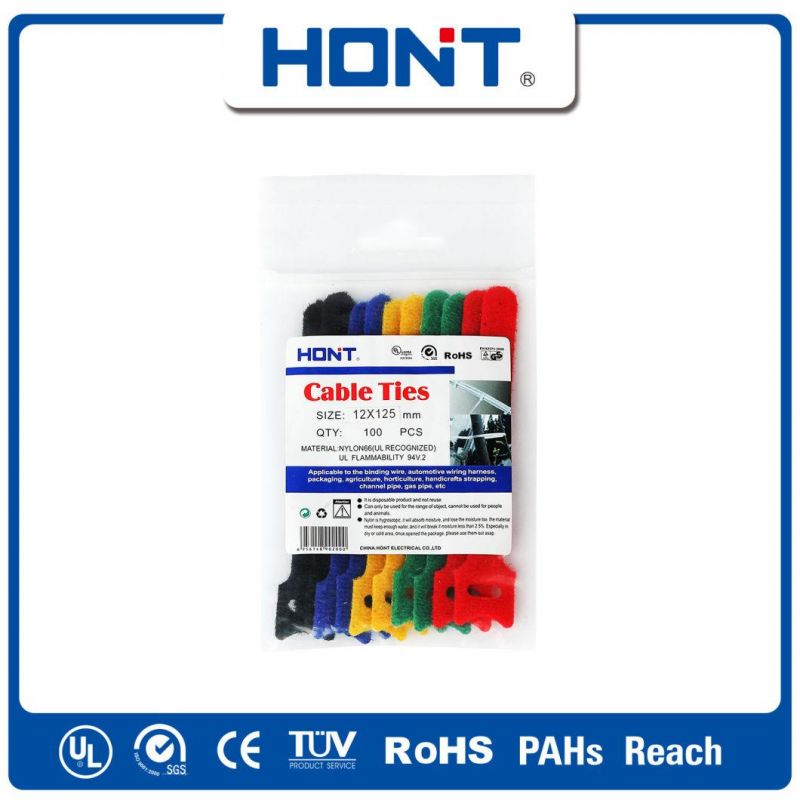 Ht-175 D Blue Hook Tie Fastener Tap with Ce Velcro