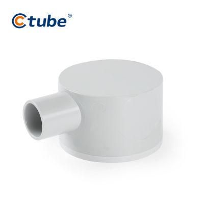 PVC Electrical Pipe 1 Way Shallow Junction Box Conduit Fitting