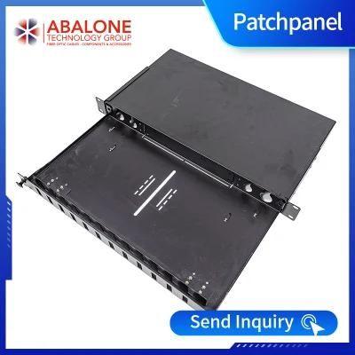 Abalone Fiber Optic Patch Panel with Wall Mounted &amp; Rack Mount Adapters