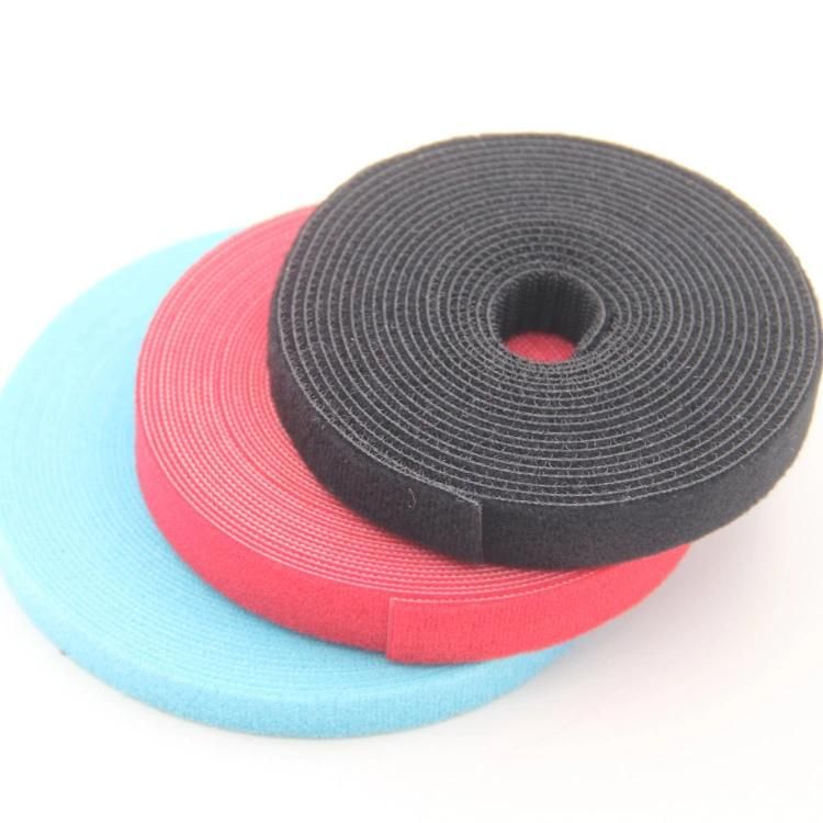 Nylon Hook and Loop Double Side Adhesive Tape for Cord Wire Management
