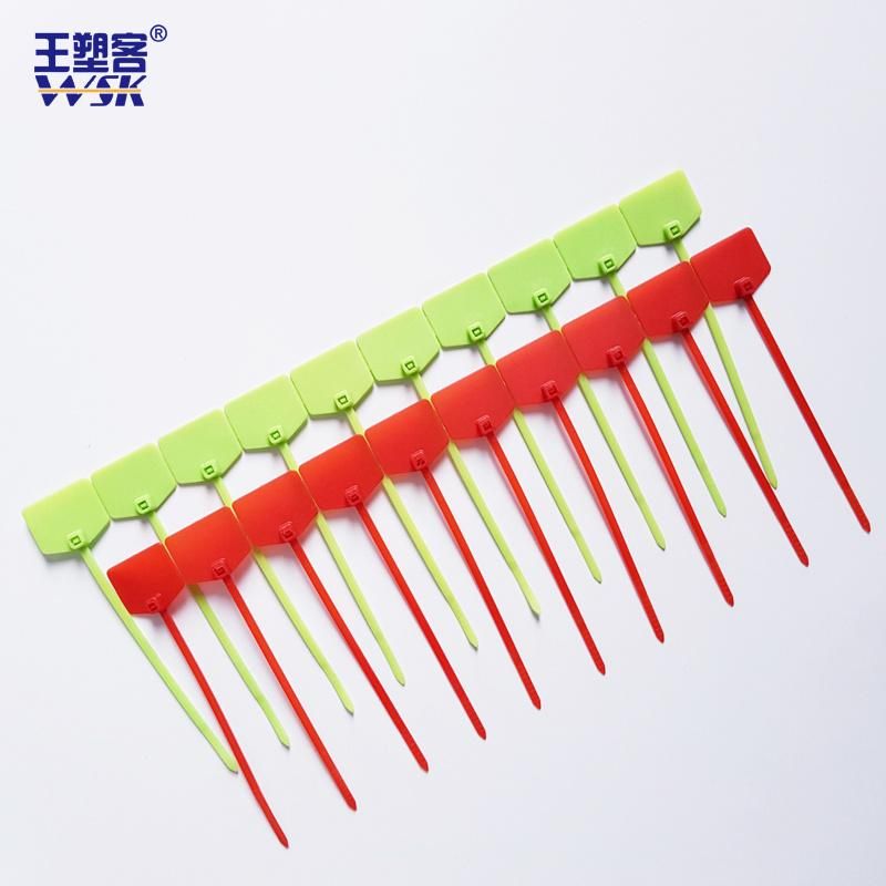 120mm 160mm Plastic Zip Ties with Tags for Shoes