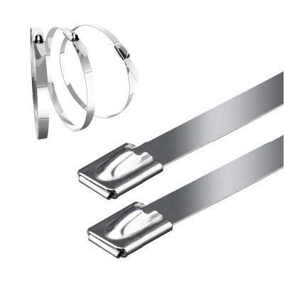 4.6 7.9 Series 150mm to 200mm Self Locking 304 316 Stainless Steel Ball Lock Type Cable Tie